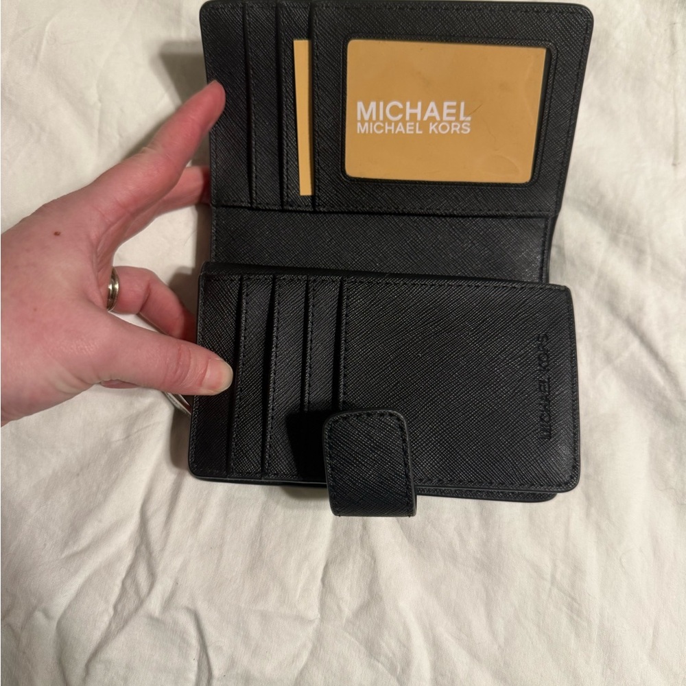 Michael Kors Black Leather Wallet - Picture 2 of 3
